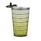 Smarty Had A Party 12 oz Clear with Silver Stripes Round Disposable Plastic Tumblers 240 Cups, 240PK 517-S-CASE - alternate 2